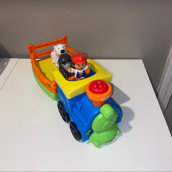 Fisher-Price Little People Zoo Safari Train Sounds Toy Works With Characters. - Picture 3 of 6